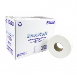 JRT700 Papier hygiénique 2 plis - 3,3" x 8 rouleaux SNOW SOFT