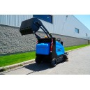 Industrial Ride-On Sweeper Machine JVC59SWEEPN from Johnny Vac - 59" (1498 mm) Cleaning Path - Battery & Charger Included