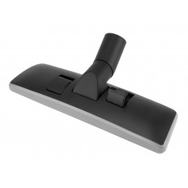 Combined Carpet and Floor Brush - Width of 10.5" (26.7 cm) - 1 ½" (38.1 cm) dia - with Metal Plate - Black - Wessel-Werk 11.9 001-39