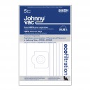 Sac en microfiltre HEPA pour aspirateur Johnny Vac JV125 et JV202 - paquet de 5 sacs