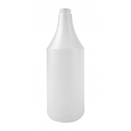 Bouteille ronde en plastique - 909 ml (32 oz) - blanche