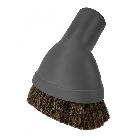 DUSTING BRUSH DOMEST CHARCOAL FIT ALL 1 1/4" HORSEHAIR