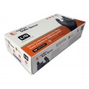 Nitrile Disposable Gloves - Large - 5 mm - Powder-Free - Textured - Bold - Black - Aurelia 73998 - Box of 100