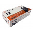 Nitrile Disposable Gloves - Small - 5 mm - Powder-Free - Textured - Bold - Black - Aurelia 73996 - Box of 100