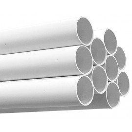 PVC Pipe - 2" (50.8 mm) diameter - 5' (1.5 m) lenght - for Central Vacuum Installation - White