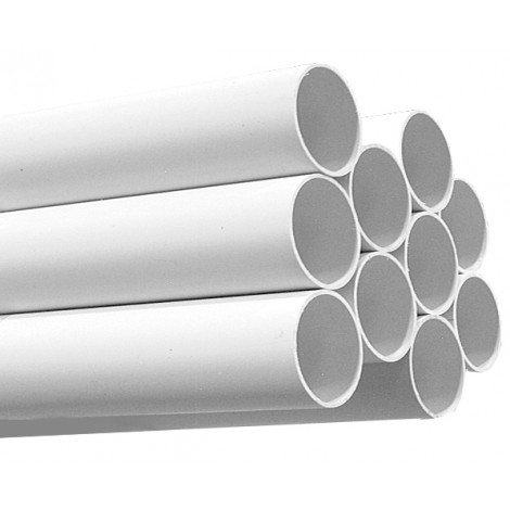 Tuyauterie en PVC - 50,8 mm (2") diamètre - 1,5 m (5') de longueur - pour installation aspirateur central - blanc