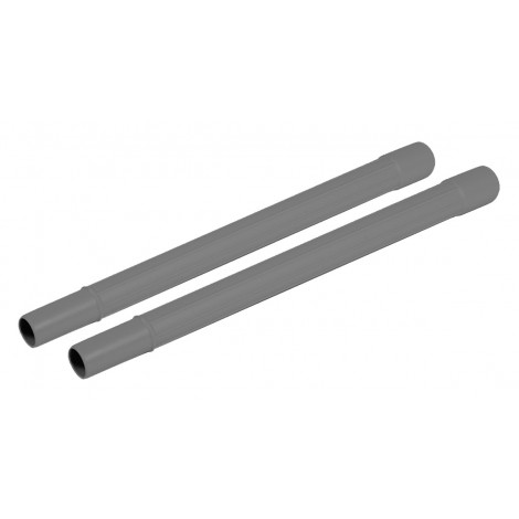 Staight Wand in Plastic - 1.25" x 18.75" - Titanium - Pack of 2