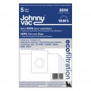 Sac microfiltre HEPA pour aspirateur Johnny Vac modèles JV10W et  Ghibli AS10, ASL7, AS8 - paquet de 5 sacs