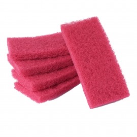 RED UTILITY PAD - 4 X 10"  -  PK5