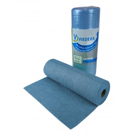 MICROFIBER CLOTH ROLL BLUE 12"X12" (40)