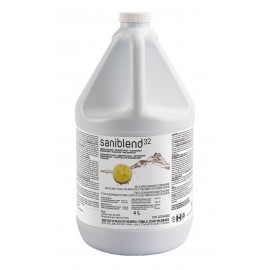 Nettoyant Saniblend 32 - désodorisant - désinfectant - concentré - citron - 4 L (1,06 gal) - Safeblend S32L G04 - désinfectant