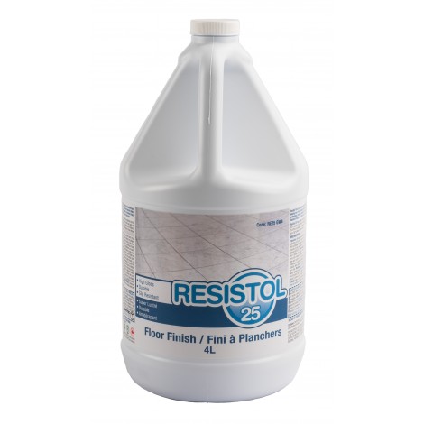 Floor Finish - High Gloss - Durable - Slip Resistant - 1.06 gal (4 L) - Resistol 18 RE25 GW4