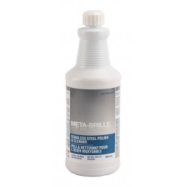 Nettoyant et polissant pour acier inoxydable - Meta Brille - 950 ml (33,4 oz) - Safeblend MEBR S12