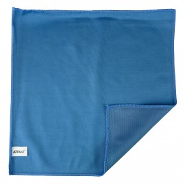 Chiffon en microfibre pour nettoyer les vitres 300 GSM - 14'' x 14'' (35,5 cm x 35,5 cm) - bleu