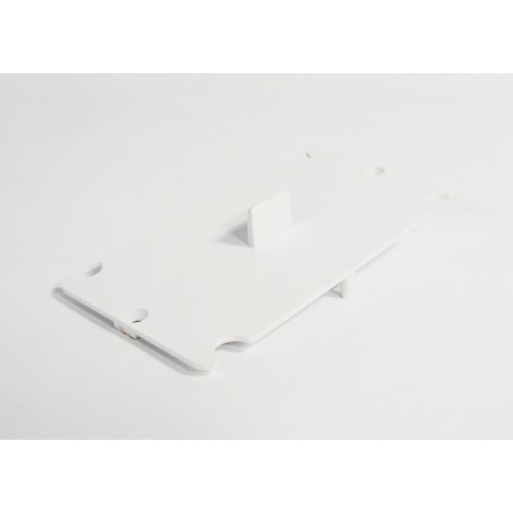 COVER INLET PLATE - FITTING FOR CENTRAL VAC - PLASTIFLEX - WHITE