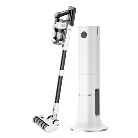 Cordless Stick Vacuum Cleaner with Charging Station - SERENITY - 25.9 V Battery - White