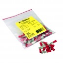 FEMALE 22-18 ELECTRIC TERMINAL - RED - PKG/100