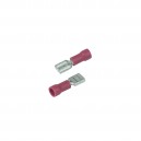 FEMALE 22-18 ELECTRIC TERMINAL - RED - PKG/100