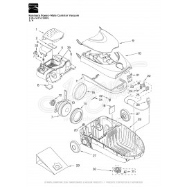 Kenmore Power-Mate Canister Vacuum 116.22251502C