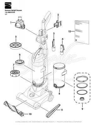 Kenmore Upright Vacuum 116.30601610C