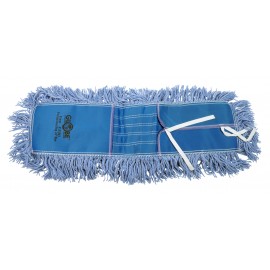 Synthetic Oval Dust Mop - 5" x  24" (12.7 cm x 60.9 cm)  - Blue