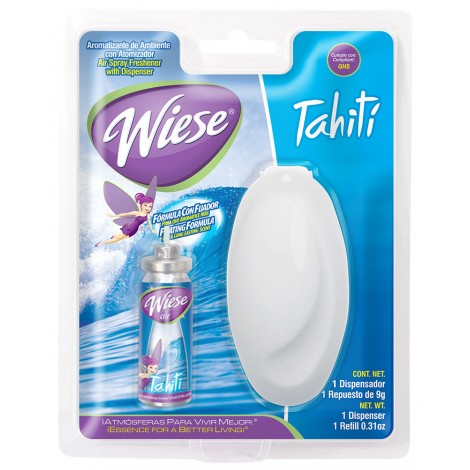 Rafraichisseur d'air avec mini distributeur - fragrance Tahiti - 9 g (0,31 oz) - Wiese NAEMS03