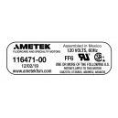 Moteur pour aspirateur "Bypass" - dia 5,7" - 2 ventilateurs - 120 V - 11,7 A - 1365 W - 404 watts-air - levée d'eau 106,7" - CFM (pi3/min) 112 - Lamb/Ametek 116471-00 (b)